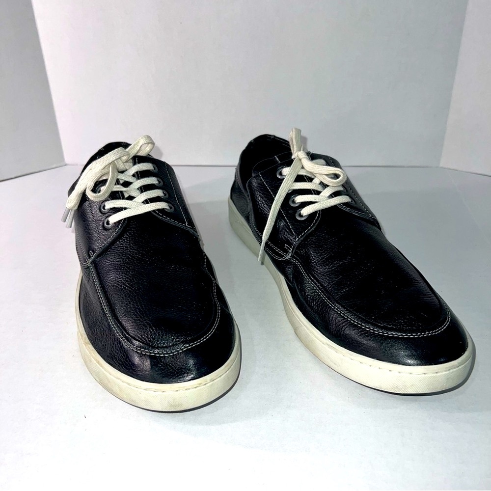 Flag Ltd Black Napa Leather Loafers Men’s Size 13